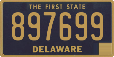 DE license plate 897699