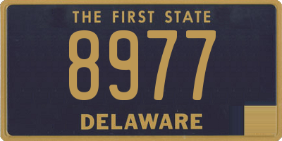 DE license plate 8977