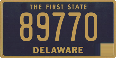 DE license plate 89770