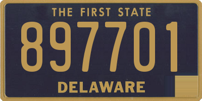 DE license plate 897701