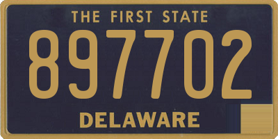 DE license plate 897702