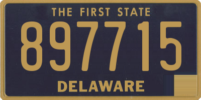 DE license plate 897715