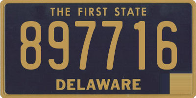 DE license plate 897716