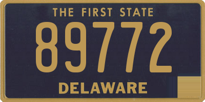DE license plate 89772