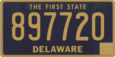 DE license plate 897720