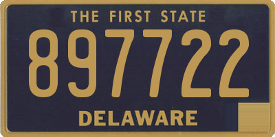 DE license plate 897722