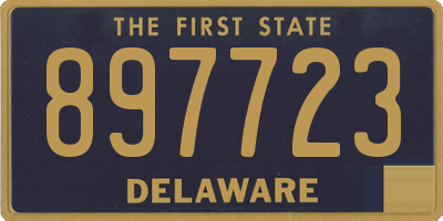 DE license plate 897723