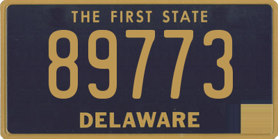 DE license plate 89773
