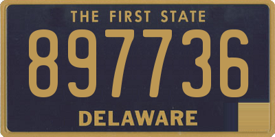 DE license plate 897736