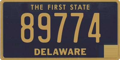 DE license plate 89774