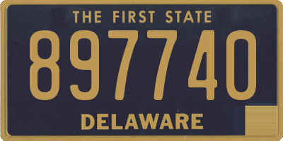 DE license plate 897740