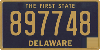 DE license plate 897748