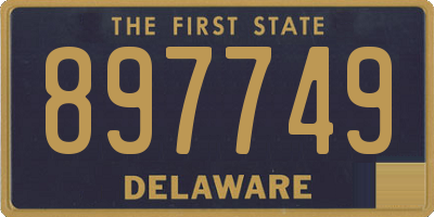 DE license plate 897749