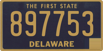 DE license plate 897753