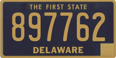 DE license plate 897762