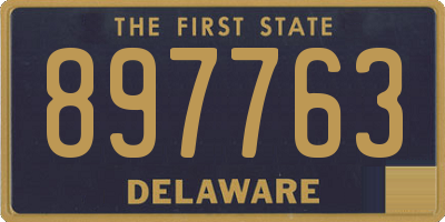 DE license plate 897763
