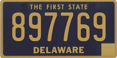 DE license plate 897769