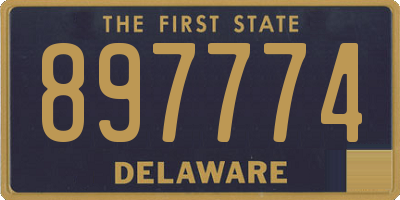 DE license plate 897774