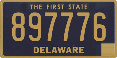 DE license plate 897776