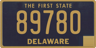 DE license plate 89780