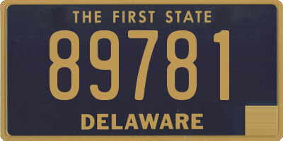 DE license plate 89781