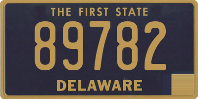 DE license plate 89782