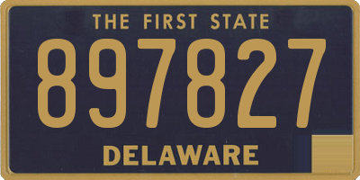 DE license plate 897827