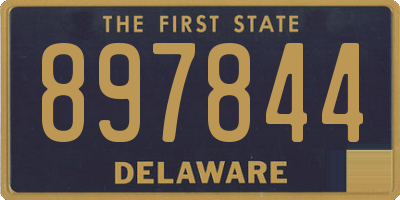 DE license plate 897844