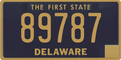DE license plate 89787