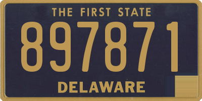 DE license plate 897871