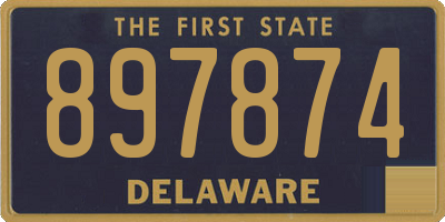 DE license plate 897874