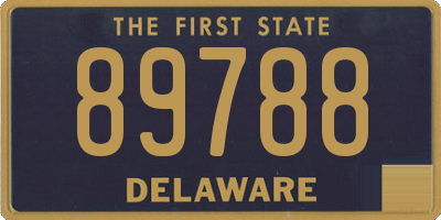 DE license plate 89788