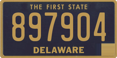 DE license plate 897904
