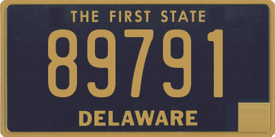 DE license plate 89791