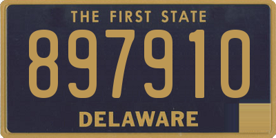 DE license plate 897910
