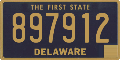 DE license plate 897912