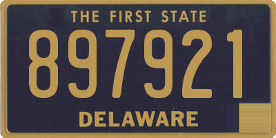 DE license plate 897921
