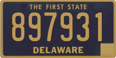 DE license plate 897931