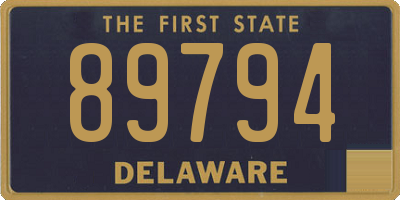 DE license plate 89794