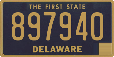 DE license plate 897940