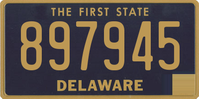 DE license plate 897945