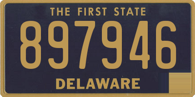 DE license plate 897946