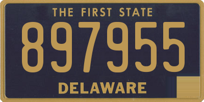 DE license plate 897955