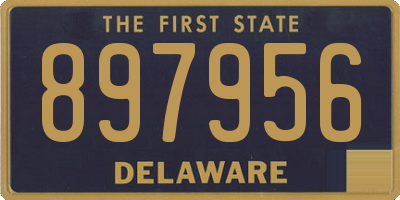 DE license plate 897956