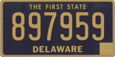 DE license plate 897959