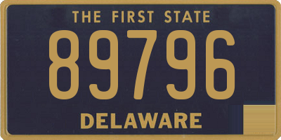 DE license plate 89796