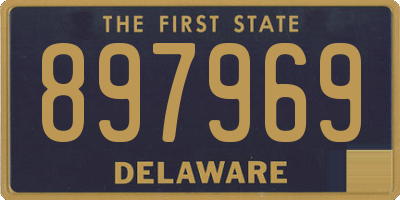 DE license plate 897969