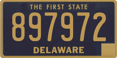 DE license plate 897972