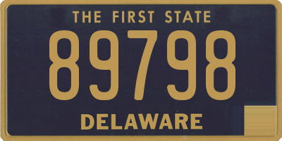 DE license plate 89798