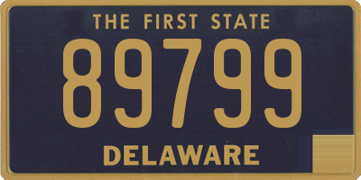 DE license plate 89799